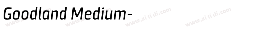 Goodland Medium字体转换